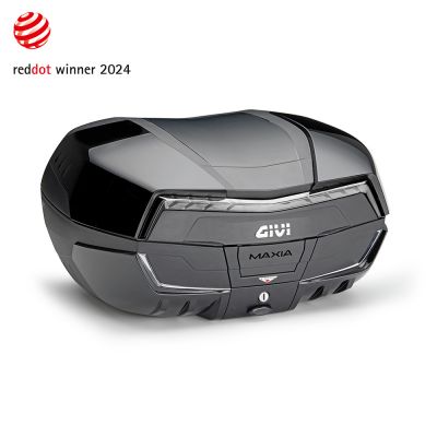GIVI V58NNTB Valigia Posteriore MONOKEY MAXIA 5 nera con catadiottro trasparente e cover verniciabili