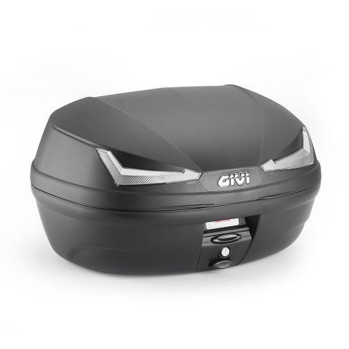 GIVI E455NT Bauletto posteriore nero 45 litri catadiottri fumè SIMPLY IV TECH MONOLOCK con piastra e kit universale