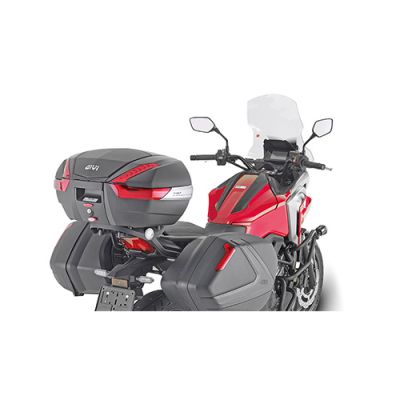 GIVI V47 MONOKEY Bauletto valigia posteriore 47 litri con finitura in alluminio anodizzato e catadiottri rossi