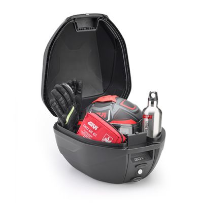 Bauletto Monolock GIVI C30 30 Litri Catadiottri Rossi