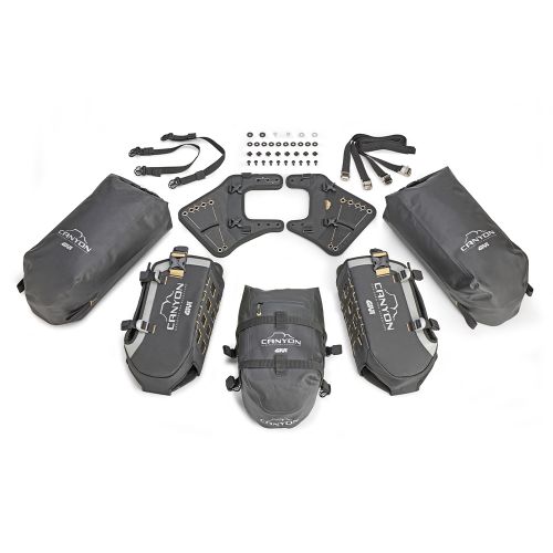 GIVI GRT721B Sistema di carico modulare a ferro di cavallo composto da 2 borse laterali da 16 litri ed 1 posteriore da 12 litri