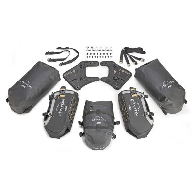 GIVI GRT721B Sistema di carico modulare a ferro di cavallo composto da 2 borse laterali da 16 litri ed 1 posteriore da 12 litri