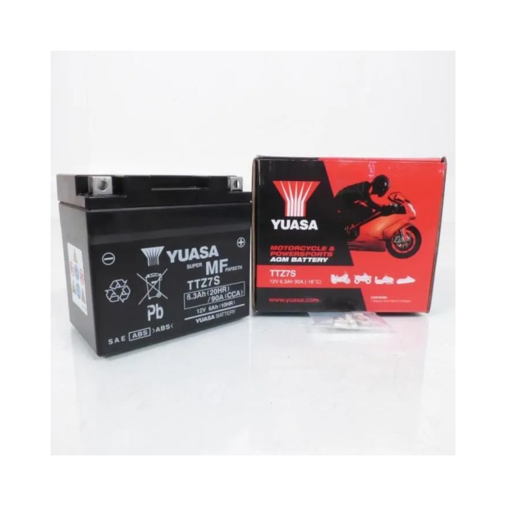 YUASA BATTERIA TTZ7S 12 Volt 6.3 Ampere senza manutenzione pre attivata sigillata