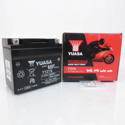 YUASA BATTERIA TTZ7S 12 Volt 6.3 Ampere senza manutenzione pre attivata sigillata