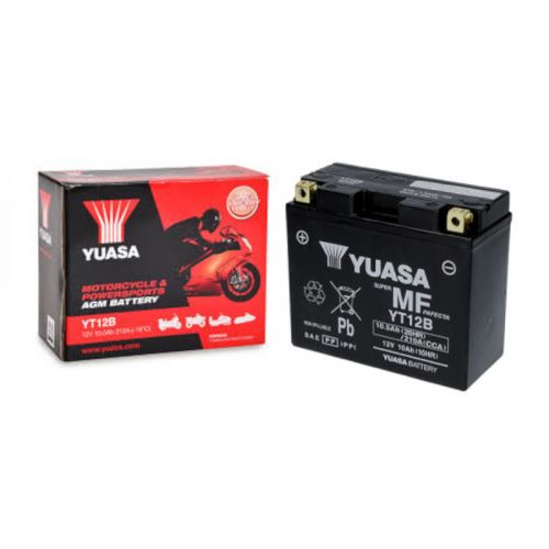 YUASA BATTERIA YT12B 12 Volt 10.5 Ampere senza manutenzione pre attivata sigillata