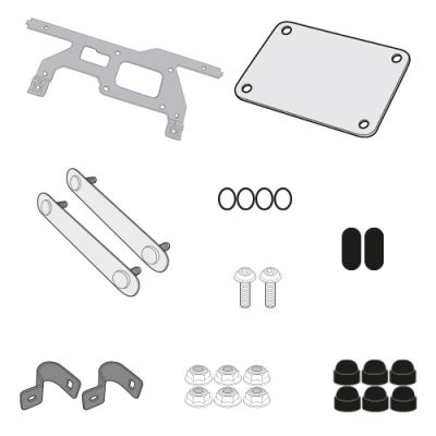 Kit GIVI TL5108PLOSKIT Attacchi per S250 Tool Box su Telai PLOS5108CAM
