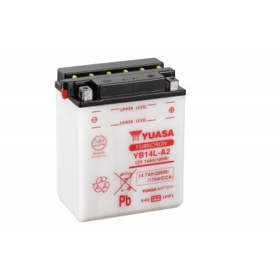 YUASA BATTERIA YB14L-A2 12 Volt 14,7 Ampere - senza acido