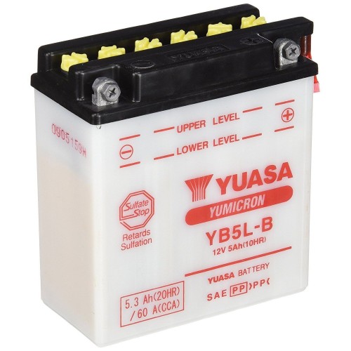 YUASA BATTERIA YB5L-B 12 Volt 5,3 Ampere - senza acido