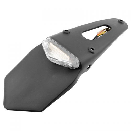 Portatarga universale per Moto Enduro con fanale trasparente