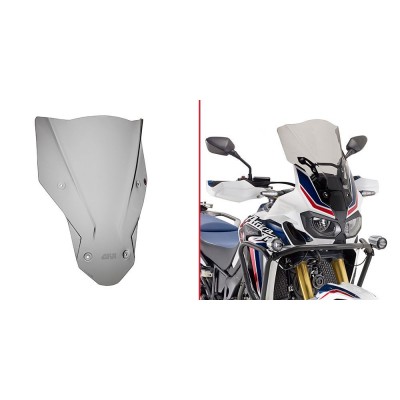 GIVI Cupolino Parabrezza Fumè per HONDA CRF 1000 L AFRICA TWIN / ADVENTURE SPORTS 2016 / 2019