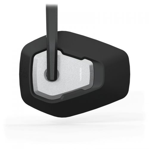 Specchio Retrovisore per manubrio con inserto argento HIGHSIDER Victory Esagano-RS Lungo