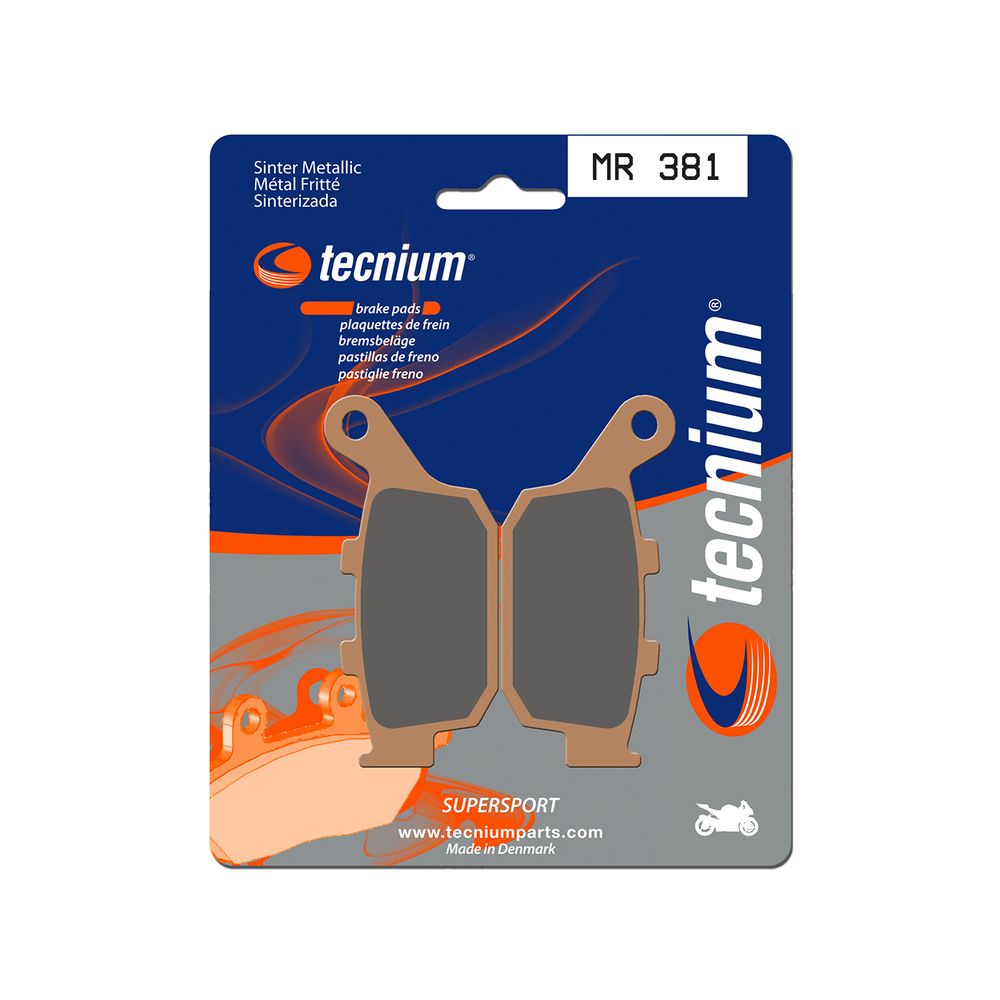 TECNIUM MR 381 coppia pastiglie freno posteriore sinterizzate