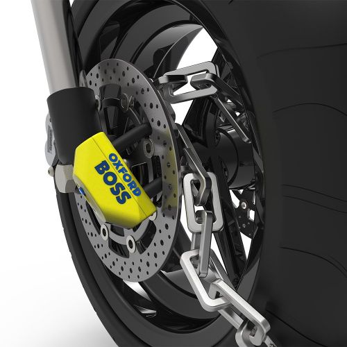 Lucchetto OXFORD OF807 Boss46 da 16 mm e catena da 12 mm lunghezza 1.2 metri