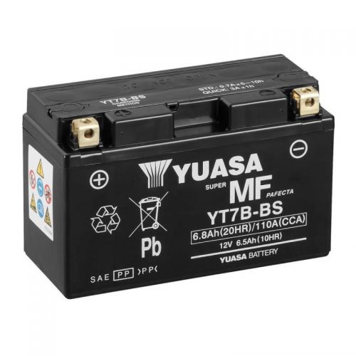 YUASA BATTERIA YT7B-BS 12 Volt 6,8 Ampere senza manutenzione