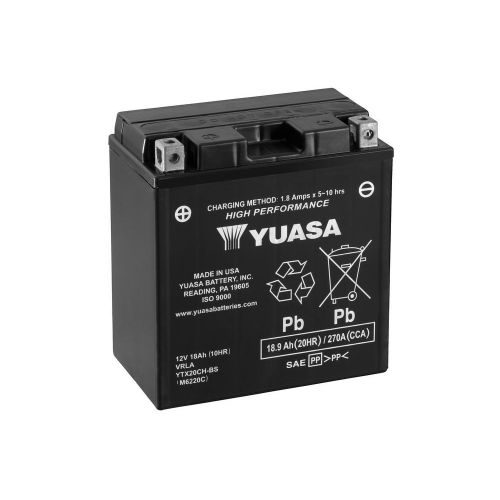 YUASA BATTERIA YTX20CH-BS 12 Volt 18,9 Ampere senza manutenzione
