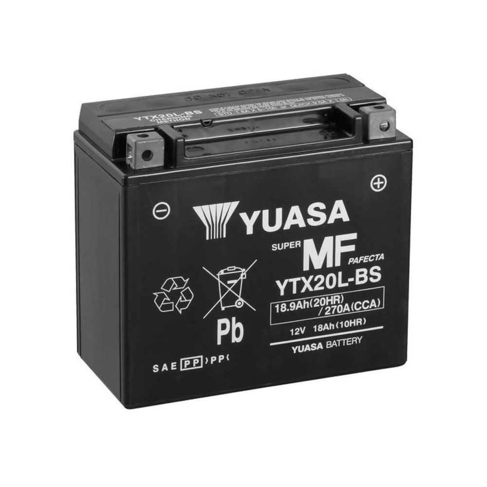 YUASA BATTERIA YTX20L-BS 12 Volt 18,9 Ampere senza manutenzione