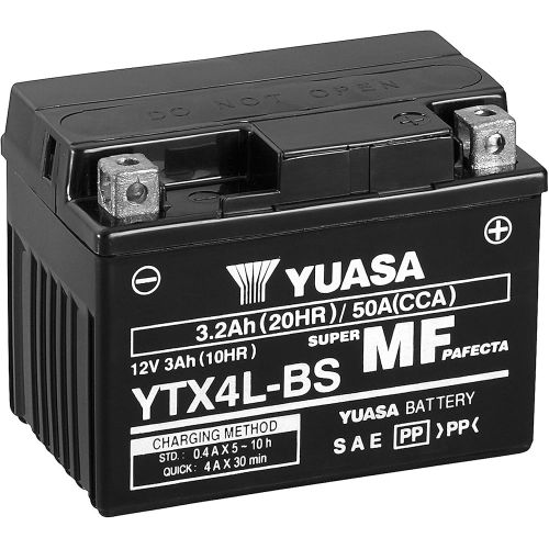 YUASA BATTERIA YTX4L-BS 12 Volt 3,2 Ampere senza manutenzione