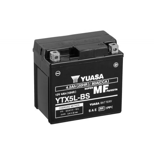 YUASA BATTERIA YTX5L-BS 12 Volt 4,2 Ampere senza manutenzione