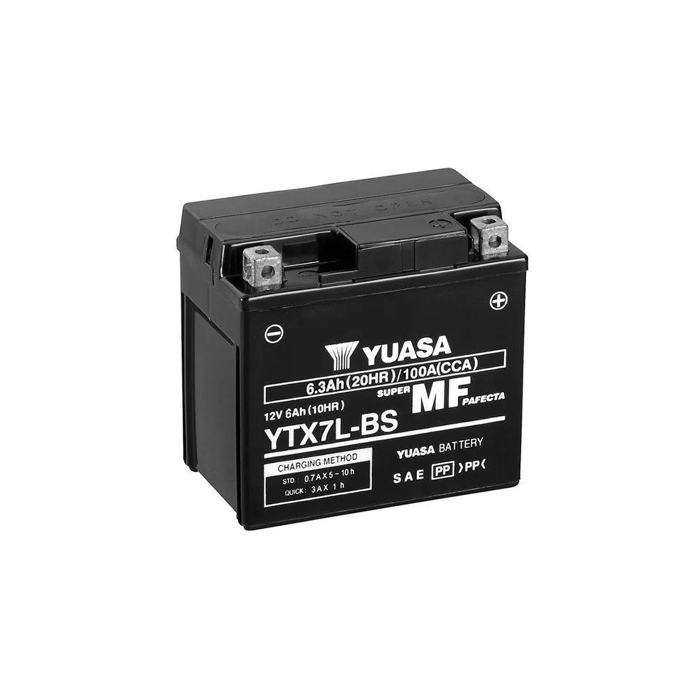 YUASA BATTERIA YTX7L-BS 12 Volt 6,3 Ampere senza manutenzione