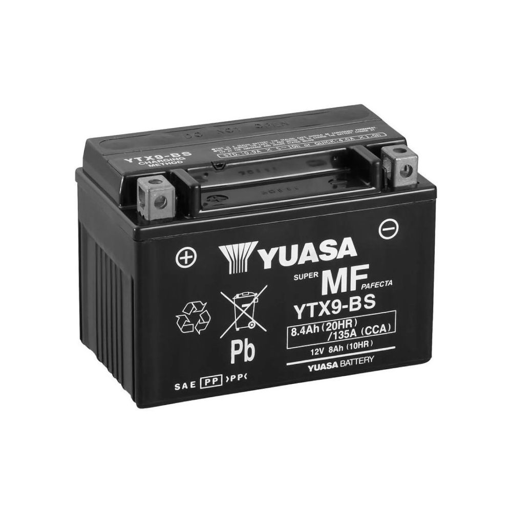 YUASA BATTERIA YTX9-BS 12 Volt 8,4 Ampere senza manutenzione