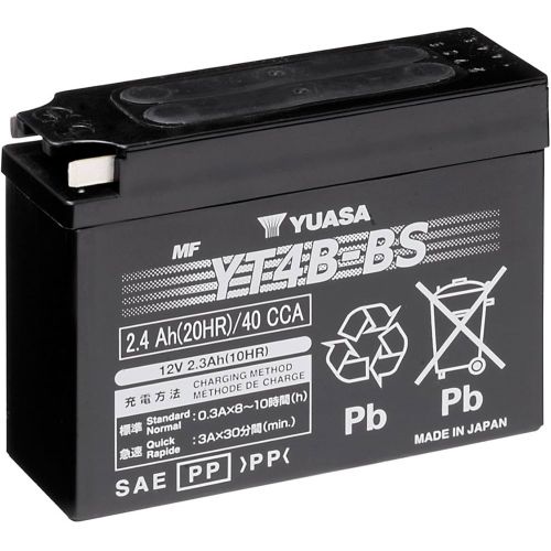 YUASA BATTERIA YT4B-BS 12 Volt 2.4 Ampere Senza manutenzione