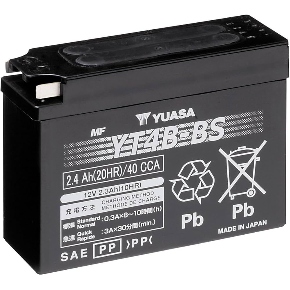 YUASA BATTERIA YT4B-BS 12 Volt 2.4 Ampere Senza manutenzione