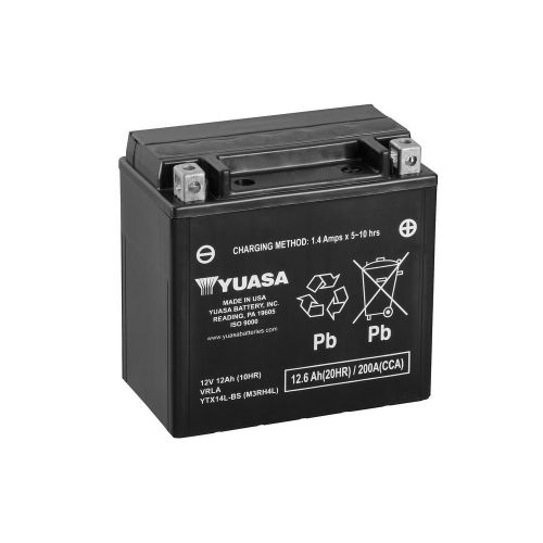 YUASA BATTERIA YTX14L-BS 12 Volt 12.6 Ampere Senza manutenzione