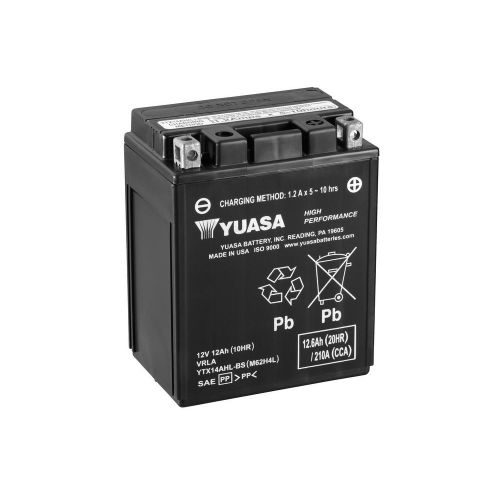 YUASA BATTERIA YTX14AHL-BS 12 Volt 12.6 Ampere Senza manutenzione