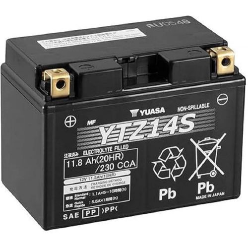 YUASA BATTERIA YTZ14S-BS 12 Volt 11.8 Ampere Senza manutenzione