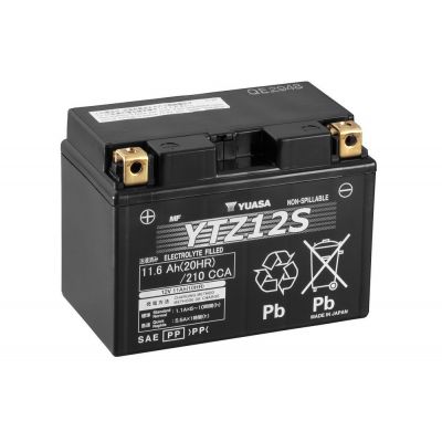 Yuasa Batteria YTZ12S-BS 12 Volt 11.6 Ampere Senza manutenzione