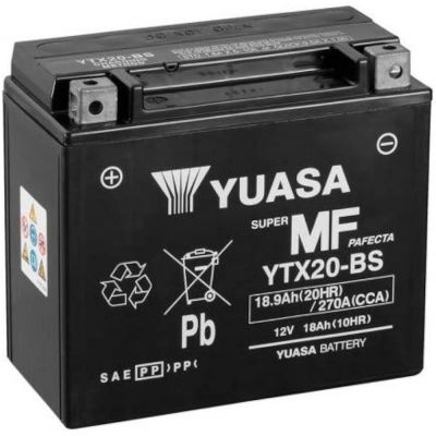 YUASA BATTERIA YTX20-BS 12 Volt 18.9 Ampere Senza manutenzione