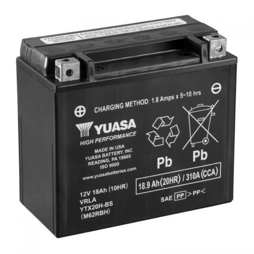 YUASA BATTERIA YTX20H-BS 12 Volt 18.9 Ampere Senza manutenzione