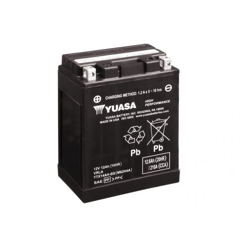YUASA BATTERIA YTX14AH-BS 12 Volt 12.6 Ampere Senza manutenzione