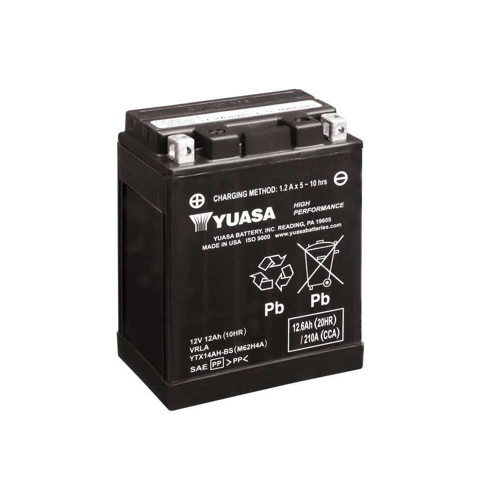 YUASA BATTERIA YTX14AH-BS 12 Volt 12.6 Ampere Senza manutenzione