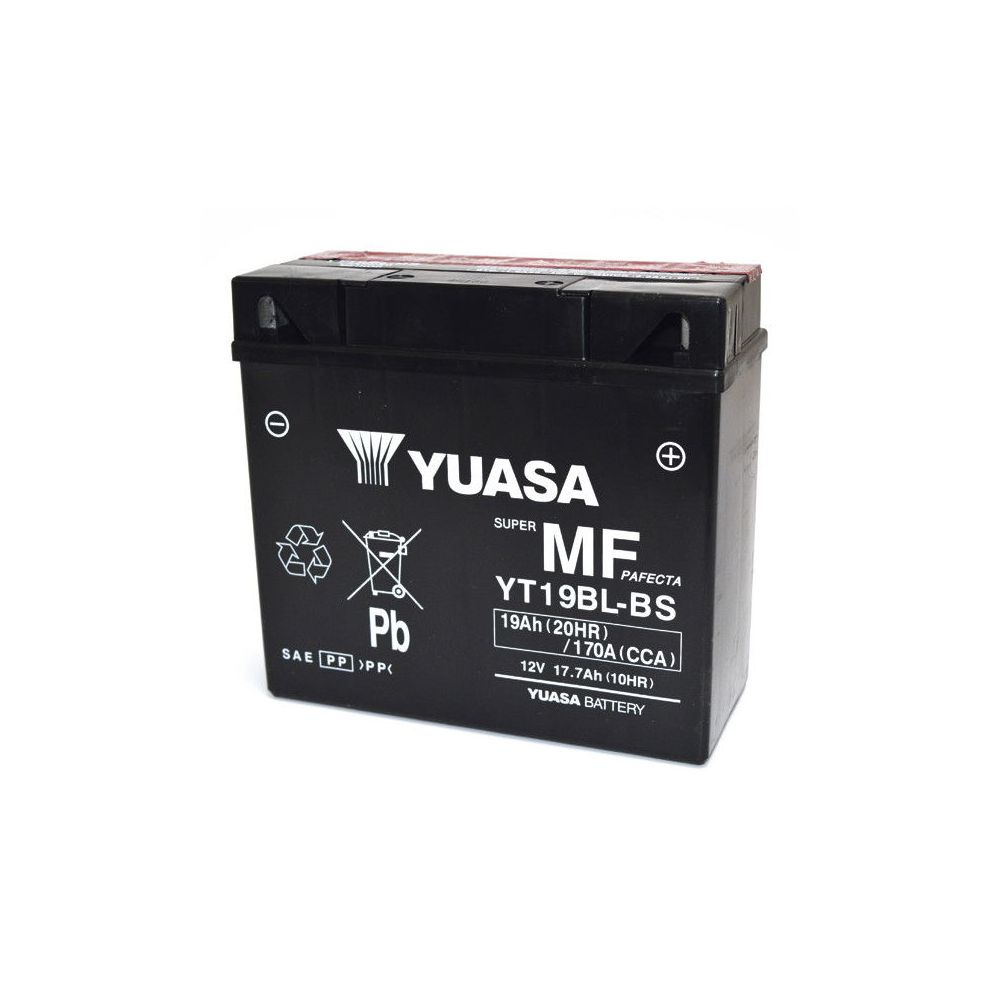 YUASA BATTERIA YT19BL-BS 12 Volt 19 Ampere Senza manutenzione