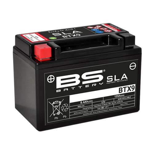 BS Battery Batteria SLA BTX9