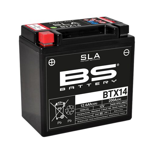 BS Battery Batteria SLA BTX14
