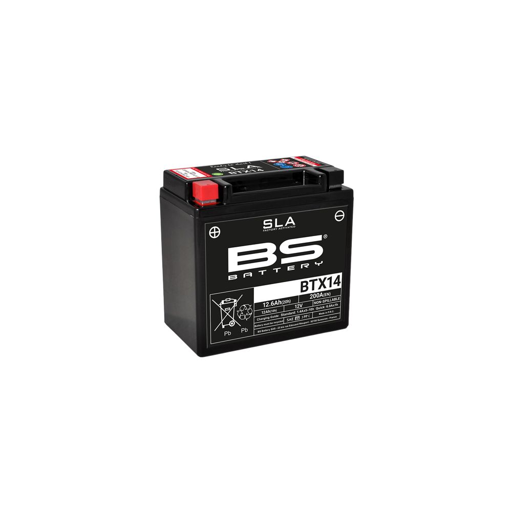 BS Battery Batteria SLA BTX14