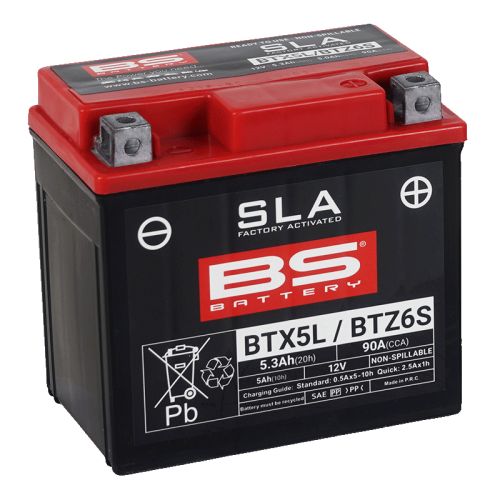 BS Battery Batteria SLA BTX5L / BTZ6S