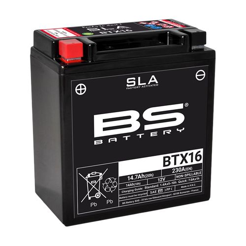 BS Battery Batteria SLA BTX16