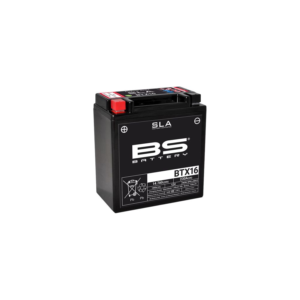 BS Battery Batteria SLA BTX16