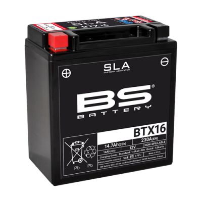 BS Battery Batteria SLA BTX16