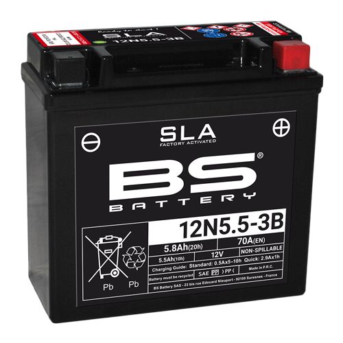 BS Battery Batteria SLA 12N5.5-3B