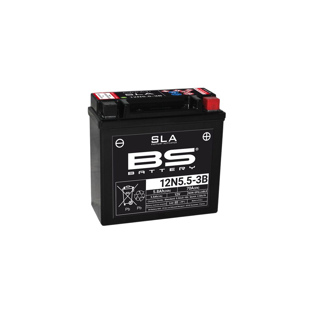 BS Battery Batteria SLA 12N5.5-3B