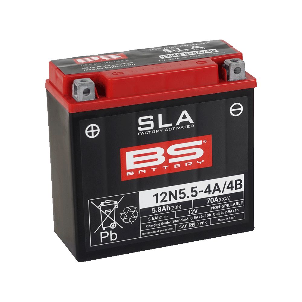 BS Battery Batteria SLA 12N5.5-4A/4B
