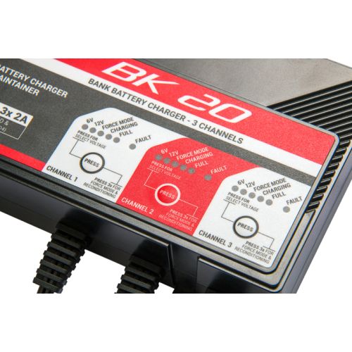 Carica batteria intelligente BS Battery BK 20 6V/12V 3x2A