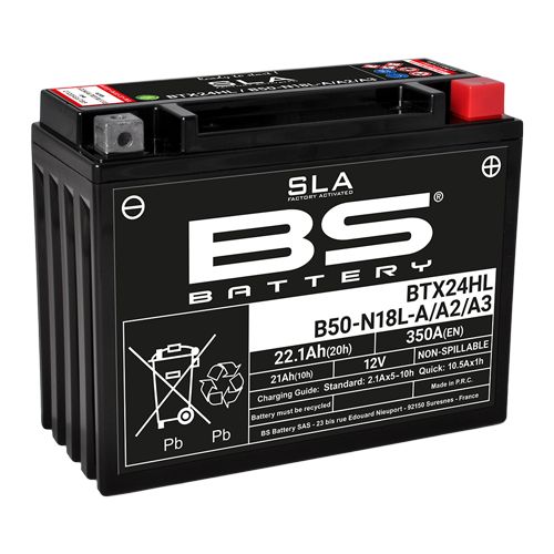 BS Battery Batteria SLA BTX24HL / B50-N18L-A/A2/A3