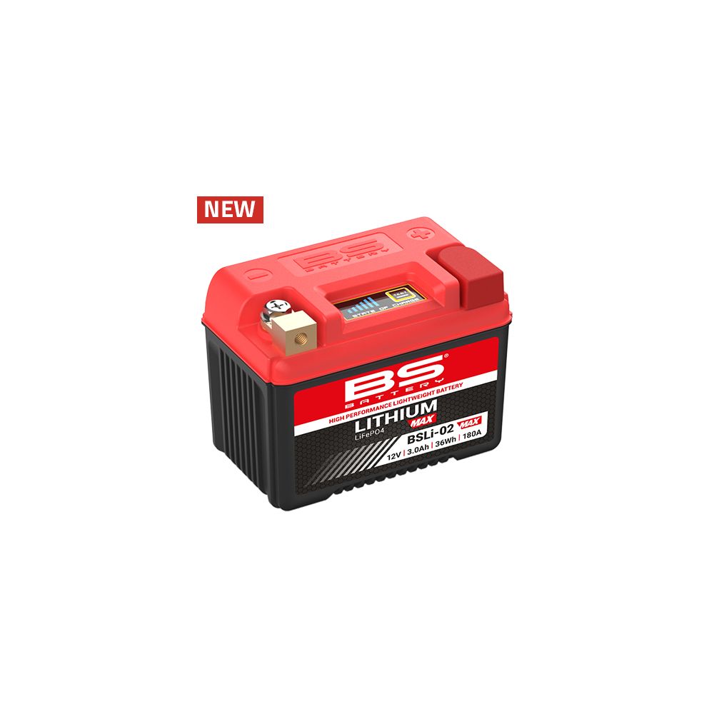BS BATTERY Batteria al Litio BSLi-02 MAX