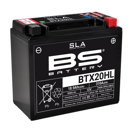 BS Battery Batteria SLA BTX20HL