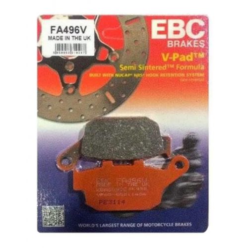 EBC Coppia Pastiglie Freno posteriore Semi-Sintered V-PAD FA496V